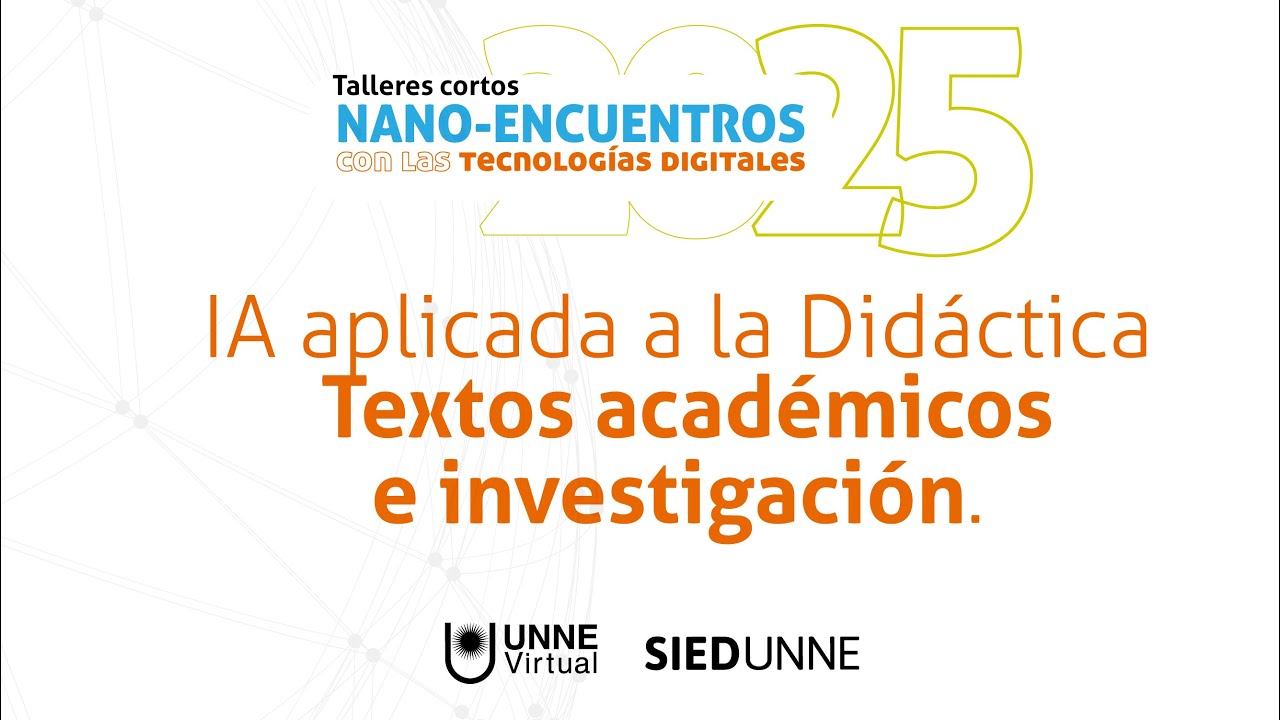 Nanoencuentro: IA en video y audio
